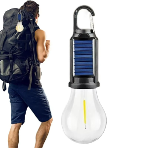Lámpara solar LED portátil para camping y emergencias