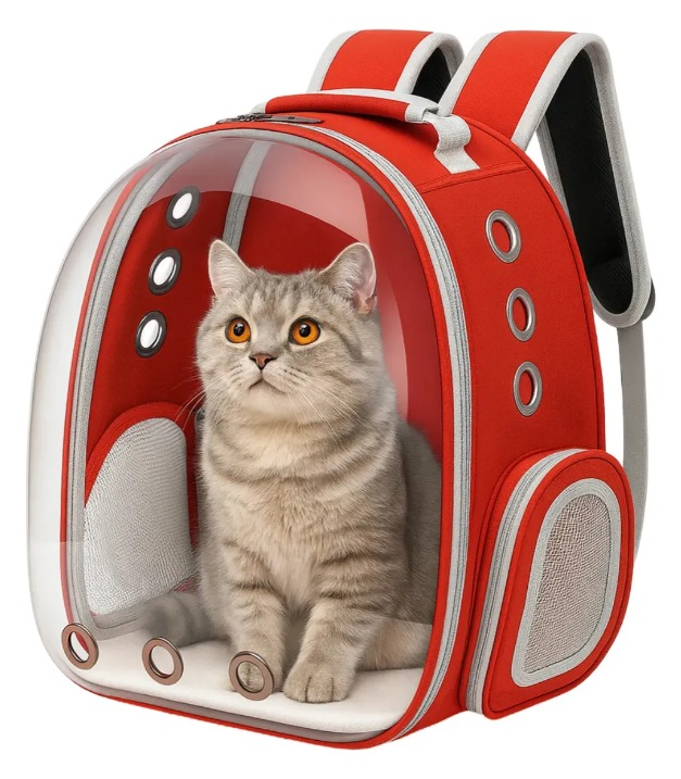Mochila cápsula transportadora para mascotas – hasta 6 kg